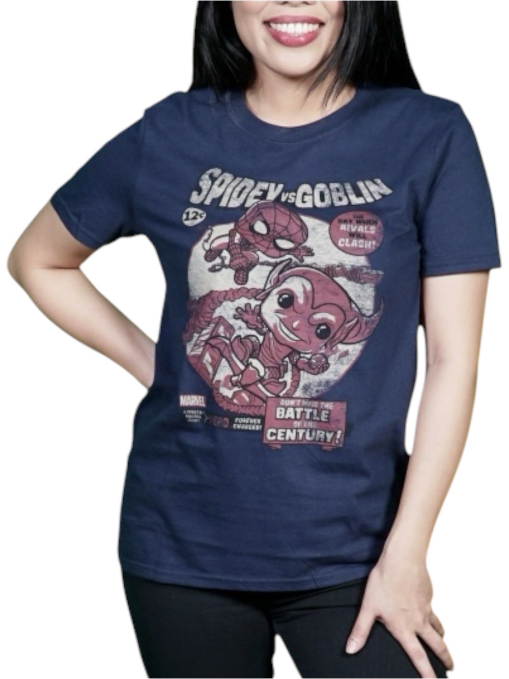 Funko Spidey vs Goblin Graphic Tee - Marvel Collector Corps Exclusive - Size S